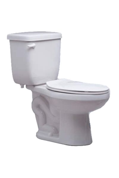 Proflo Enlongated Complete Toilet in White Installation