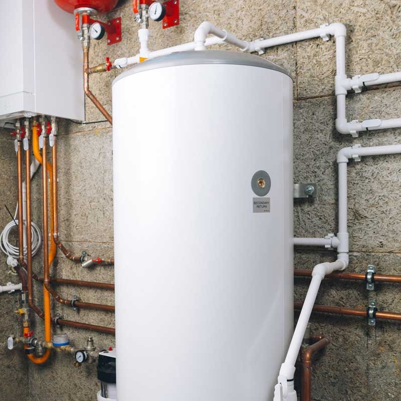 Water Heater Plumbing Three Points Icon