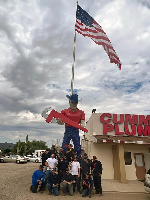 Cummings Plumbing Team At Office