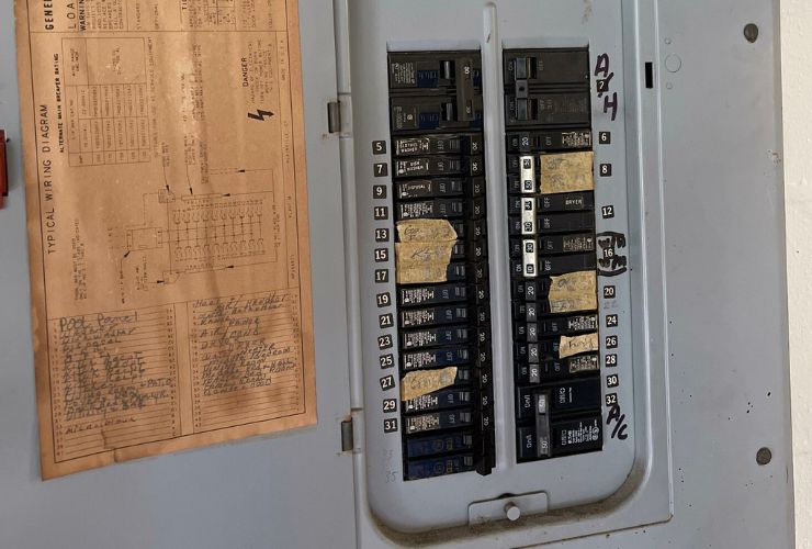 Electrical Panel With No Additional Circuits